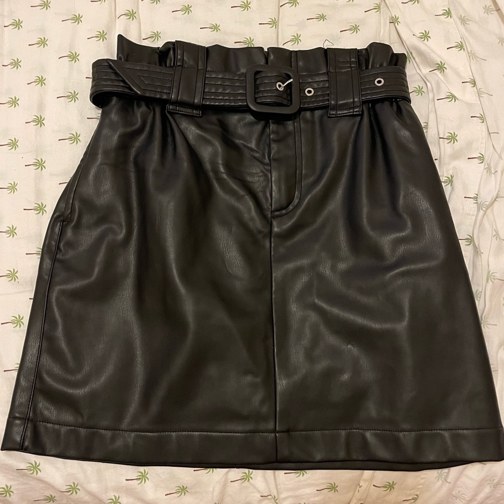 Zara Faux Leather Skirt